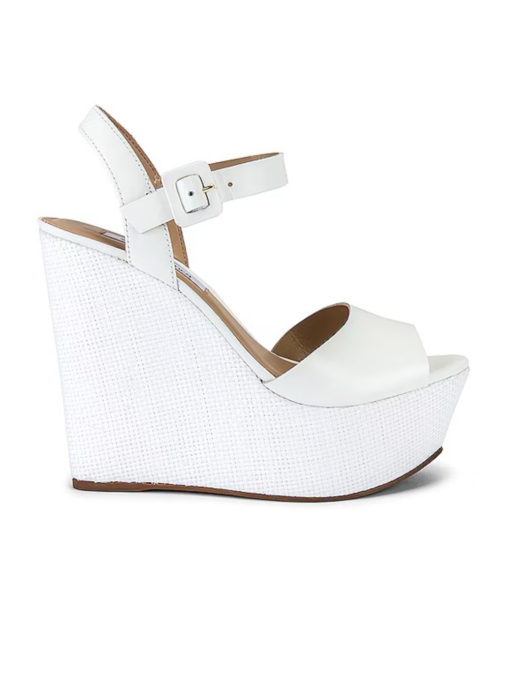 Steve Madden citrus white platform wedges
